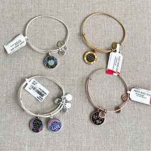 Lot 5 NWT Alex and Ani Beatles Bracelets
